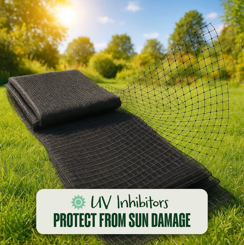 Dalen Deer X Protective Netting for Gardens and Landscapes - 7â€² x 100â€² - Strong and Durable 3/4â€³ Polypropylene Mesh with UV Inhibitors - Image 3